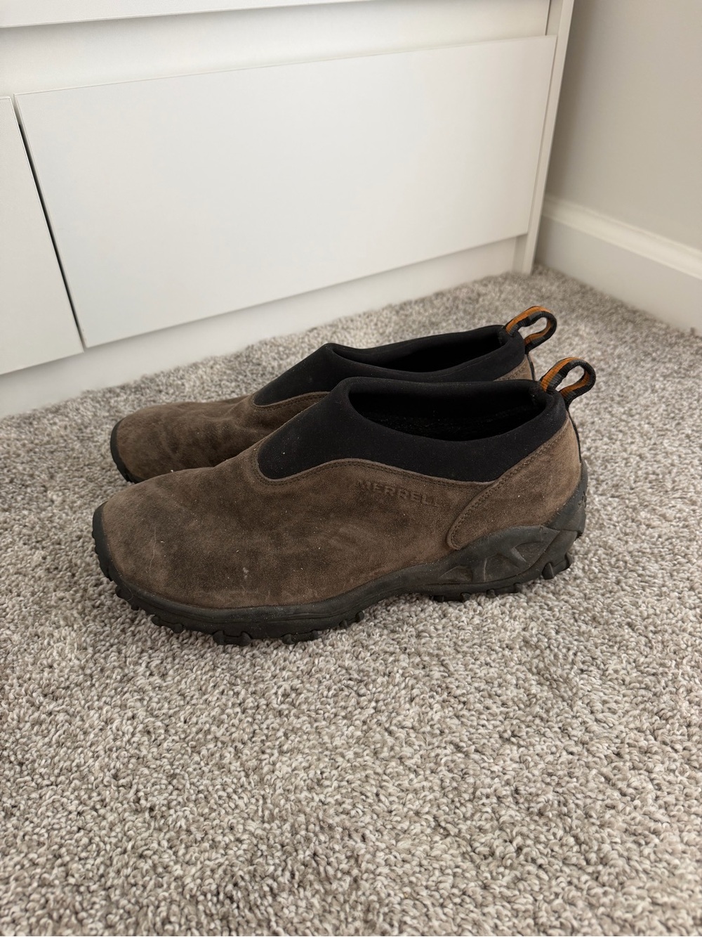 Merrell Men's Brown Slip-On Suede Loafers